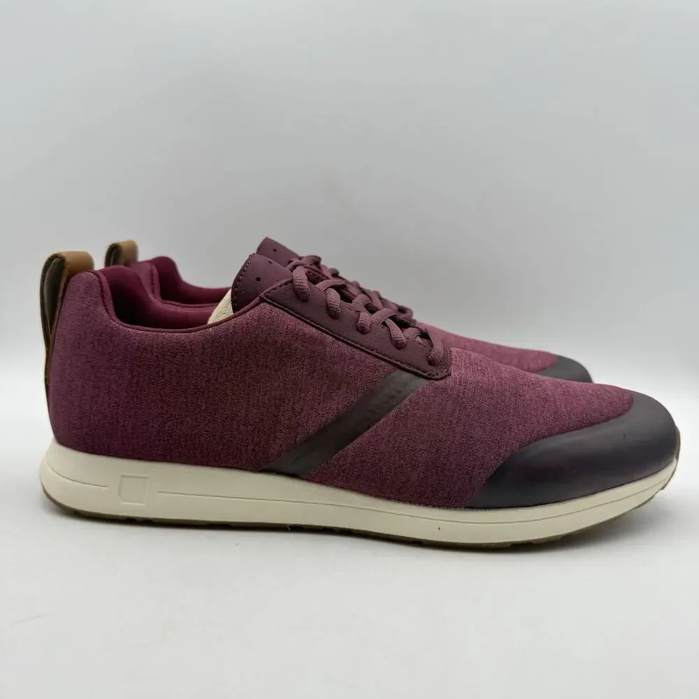 YORK Athletics Mens Henry Sweatshirt Casual Sneakers US 11 Red Knit Athletic NIB